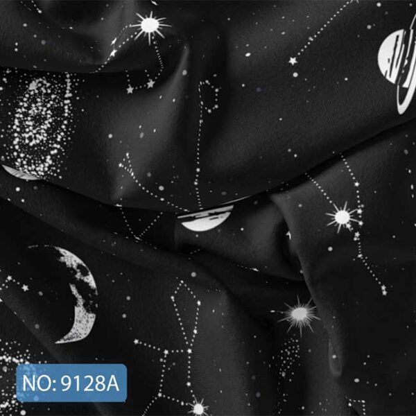 پارچه لباسی طرح کهکشان کد 9128